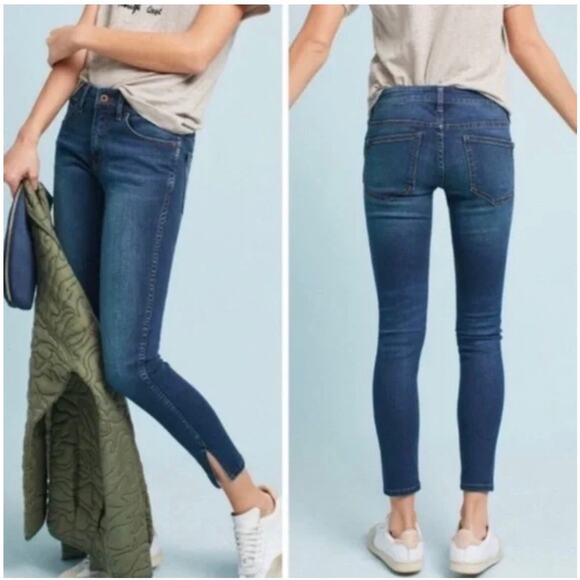 Pilcro & the Letterpress Anthropologie Mid-Rise Skinny Jeans size 29 - Picture 3 of 7